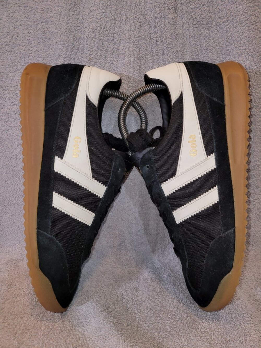 Gola Women's Size 9 Tornado Black/Off White Tan Gum Sneakers CLB623 (#2008) - Picture 6 of 15